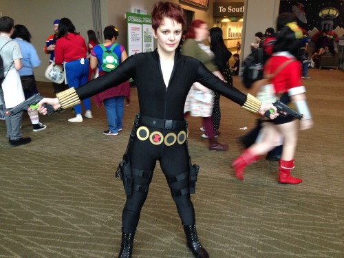 Stand back, boys. She’s got this. Black Widow by veliseraptor