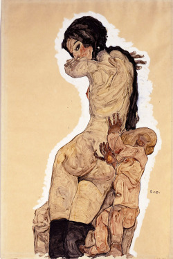 nevver:  Woman with Homunculus, Egon Schiele