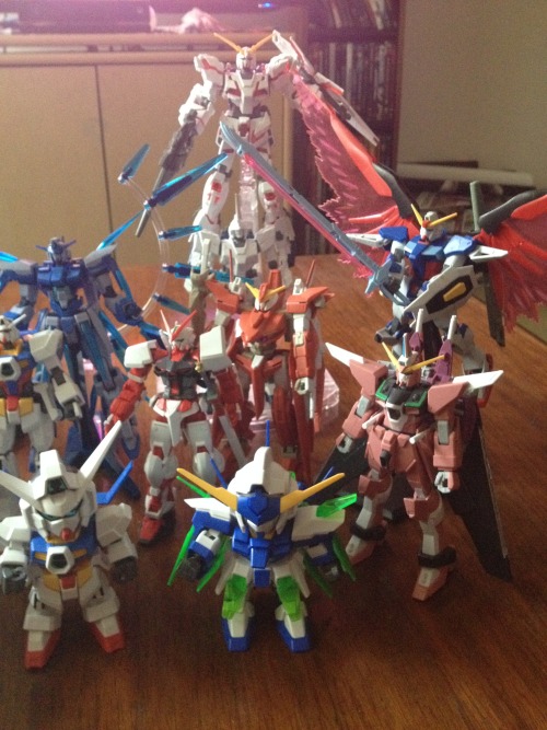 My crazy collection of gundam kits