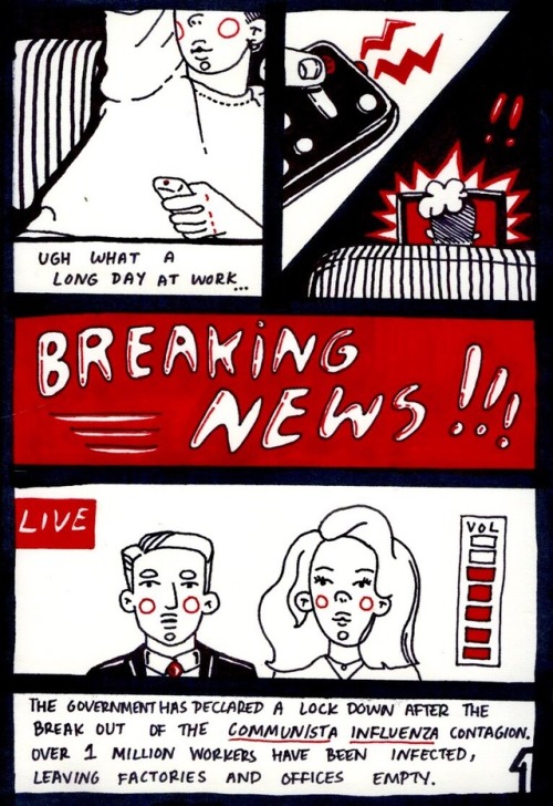 ‪a communist graphic novel zine thing by me called Civilian Evil: The Outbreak of the Communista Inf