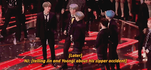 Namjoons Zipper Accident On National Tv