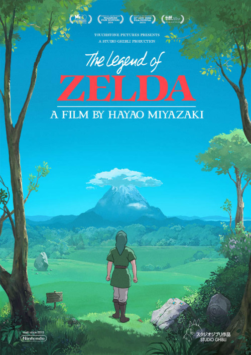 matt–vince:  Studio Ghibli x Legend of Zelda  Poster concepts I made for fun. Imagine the score for something like this… 