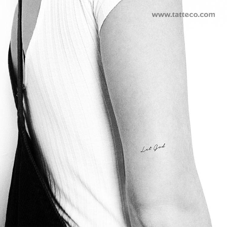 Little Tattoos Let God Temporary Tattoo Get It Here Little Tattoos Let God Temporary Tattoo Get It Here