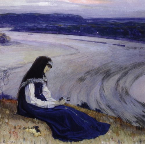 Sad, lost and beautiful women by russian artist Nesterov