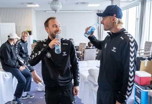 readerknowsallplots: Simon with Denmark National Football Team &lt;3