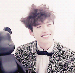  Lee Jong suk is just being his adorable self.   