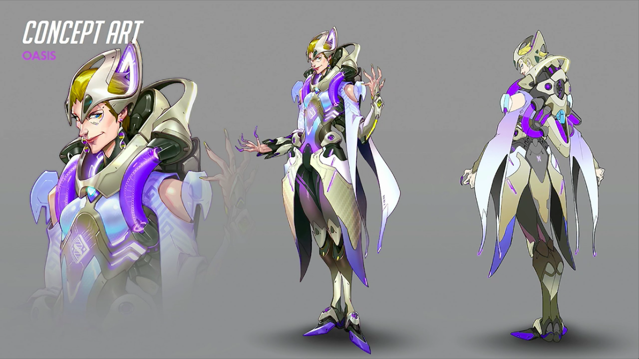 jinyouo: Concept art of Moira and her skins. Don’t know why but all the female