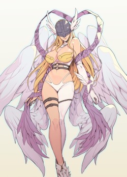 arcadesuperturbo: Angewomon, from Digimon, by Oda Non  https://twitter.com/odanondesu/status/1000275305699753984?s=21 