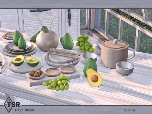 ***Tove Decor*** Sims 4 Includes 10 objects. Everything can be found in category Decorative - Clutte