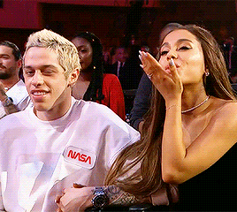 dailyarianagifs:Ariana Grande and Pete Davidson at the 2018 VMA’s
