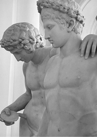 antonio-m:“Castor and Pollux”, c.1767 by Joseph Nollekens (1737-1823). A close