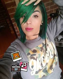 therainbow-whale:  Gano el pelo verde. ^ω^ 