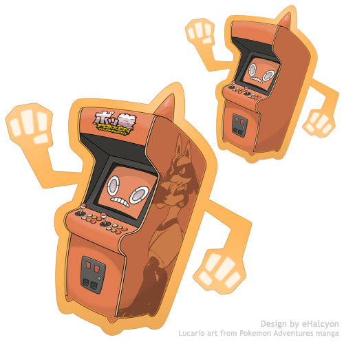 omnisregion:Electric/Fighting Rotom based on an old school arcade cabinet.  I’ve provided 2 versions