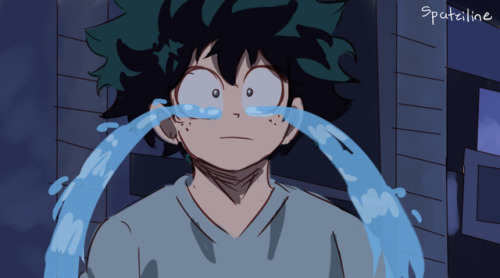 spatziline:  TEARS QUIRK AU + Marvel reference…SOMEONE STOP ME (Izuku is always crying so this is the AU where his tears are actually his quirk lol) EVERYONE CRIES IN THIS AU+Patreon+