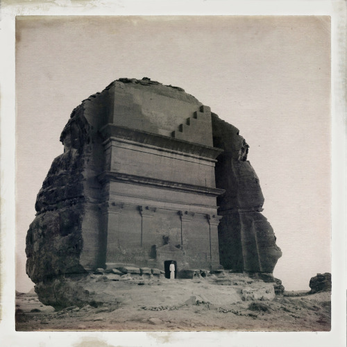 transoptic:Nebatean ruins of Mada’in Saleh, Saudi Arabia, circa 1960.