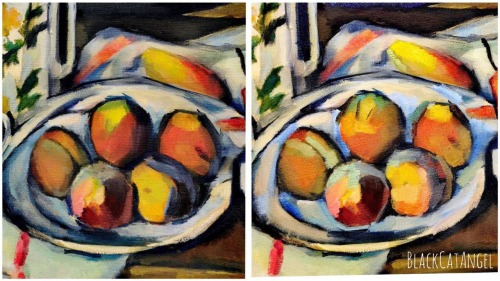 From today’s painting class. Study of Cezanne’s still life.To be honest I don’t really know how to c