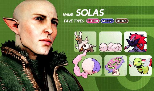 shepplo:Dragon Age Pokémon AU, mages (part 1 of ?)