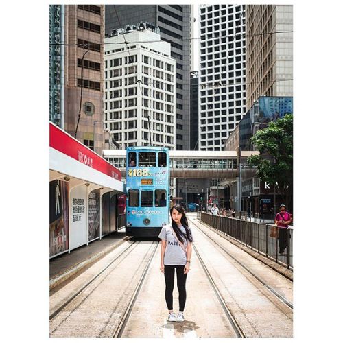 18-year-old pro democratic activist Agnes Chow Ting shot in the Central district, Hong Kong. One of 