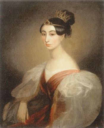Young Georgian lady by Grigory Gagarin, 1840s