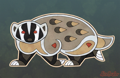 American badger! I love their faces :3 More old stuff that’s been gathering dust on my laptop.