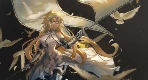 Jeanne D'arc (Ruler) from Fate Series Thanks you guys for 200 follows ≧﹏≦