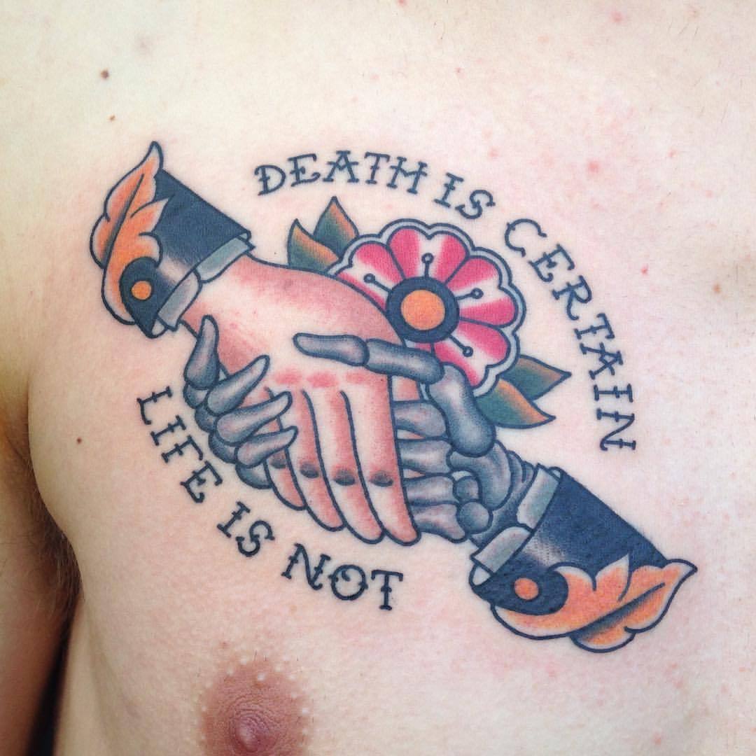 theocculttattoo: Bright banger by @adamdowningtattoo #tattoo #worthingtattoo #tattooworthing