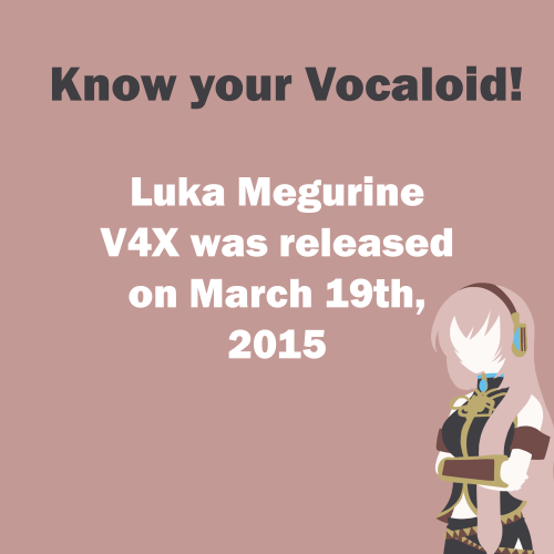 Happy 5th anniversary Luka Megurine V4X!