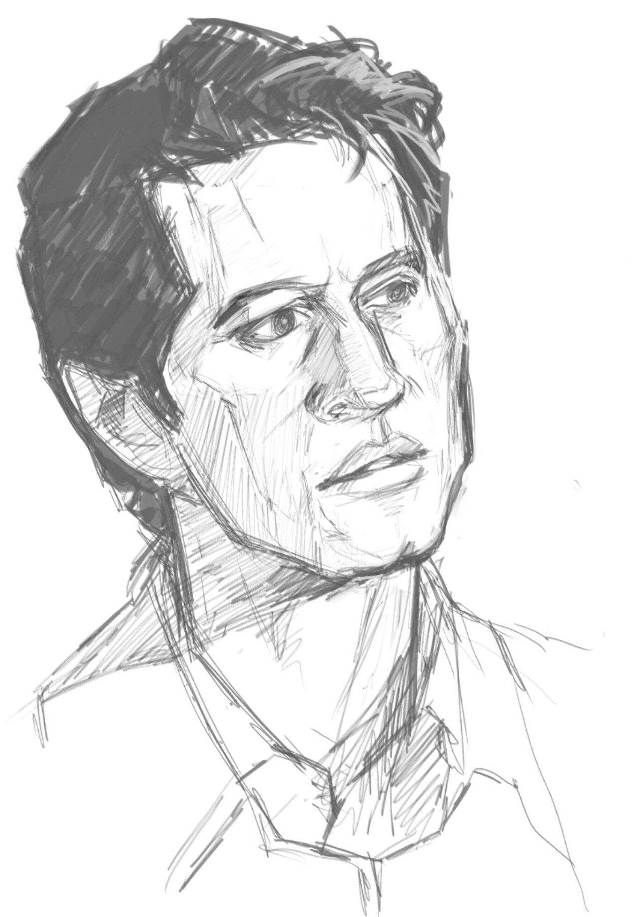 XXX This “quick practice sketch” of Castiel photo