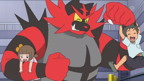 daily-incineroar: reminder that this scary tiger man loves children and i just think that’s so
