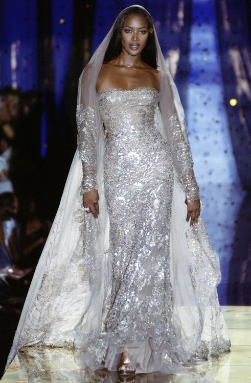 A-State-Of-Bliss:  Naomi Campbell @ Elie Saab Fall/Wint 2003