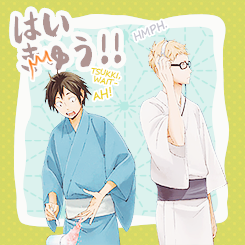 mochichou:  Karasuno boys having fun at a festival  