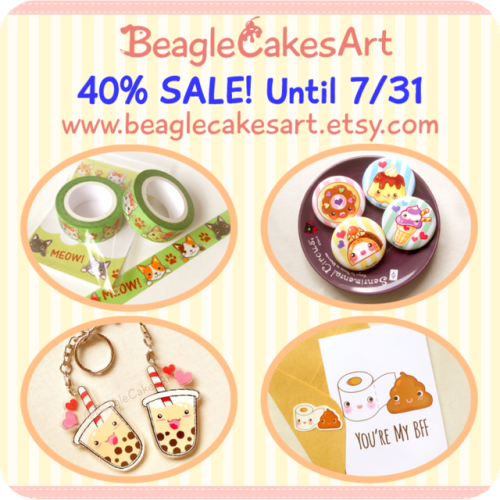 beaglecakes: 40% off entire store - our summer destash sale!   Stock is limited, hurry before i