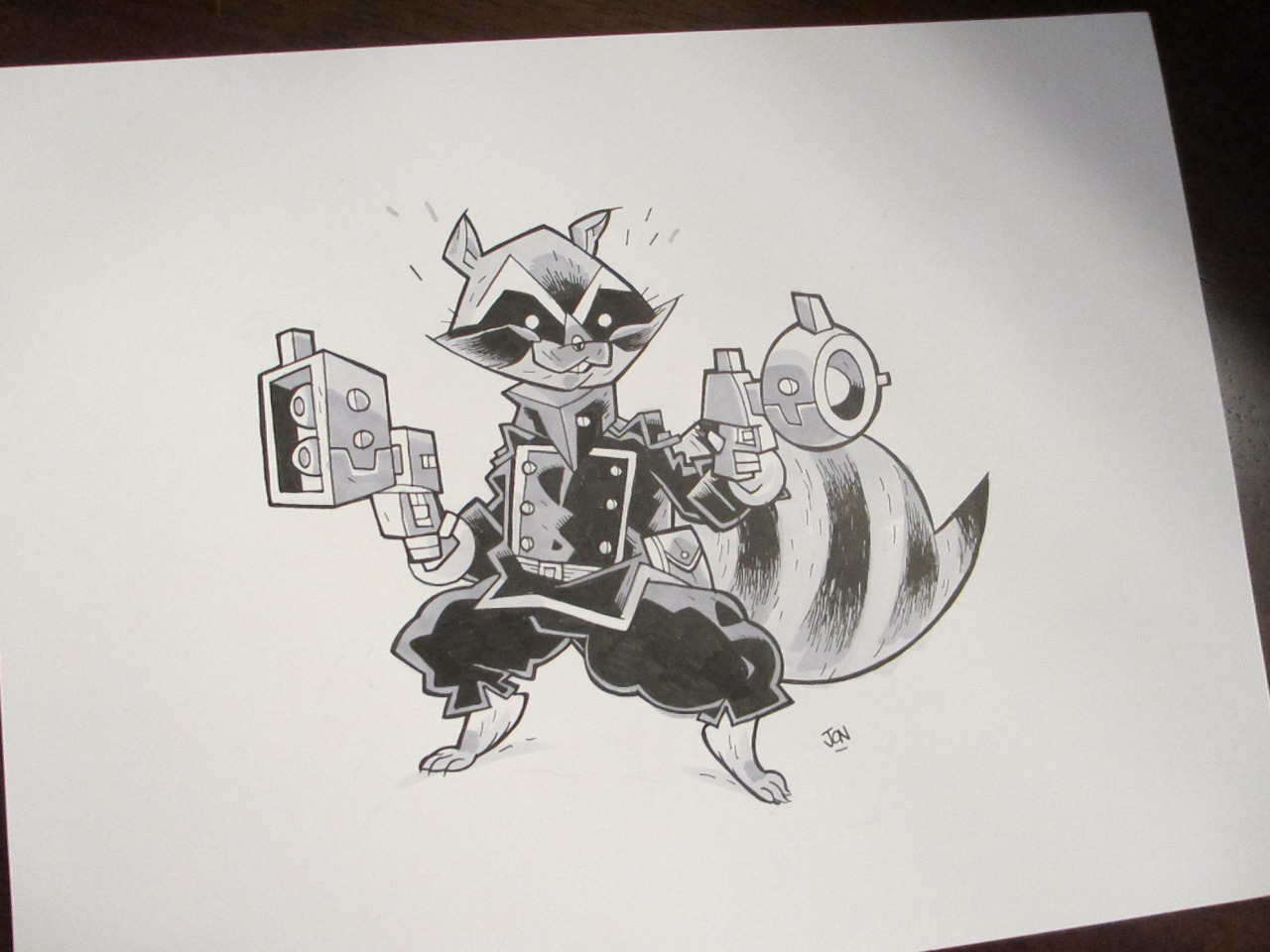 calamityjonsaveus:
“I’ve just listed this original Rocket Raccoon illustration over on Ebay.
They’re picky about how you list items for charity over there, so it’s not mentioned in the listing, but I’ll be donating the total price of this piece...