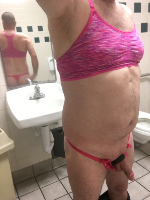 michellecdisme:Another shot of me at the store in my sexies! ManInPanties, PantyMan, Panty, CrossDre