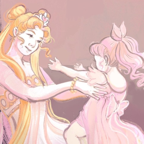 bhakri:neo queen serenity and small lady, referenced off “queen bianca” by albert edelfelt