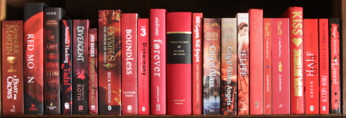 books-glorious-books:  tilly-and-her-books:  I tried to make my shelves rainbow which kinda failed and I gave up halfway through because there were too many books. Now I’m stuck with a pile of books on the floor and a few empty shelves…I’m going