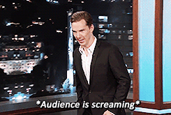 Benedict Cumberbatch On Jimmy Kimmel(December 4, 2013).