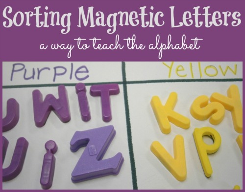 &ldquo;Magnetic Letters – Sorting as a Way to Teach the Alphabet&rdquo;