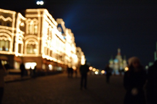 The colours of the Red Square. I’m really into unfocused pictures. They seem more gentle and soft. 