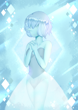 Chrisunvrs:  The Silent, Mysterious, And Graceful Blue Diamond’s Pearl &Amp;Lt;3