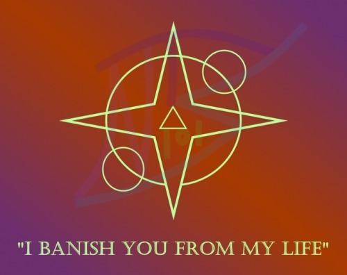 strangesigils: “I Banish You From My Life”Draw this sigil on a picture of your target (or just a pie
