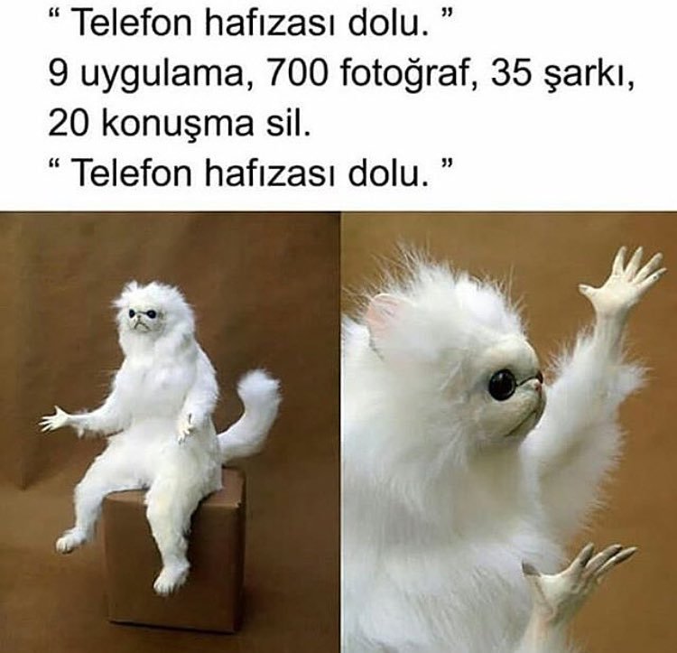 "Telefon hafızası dolu."
9...