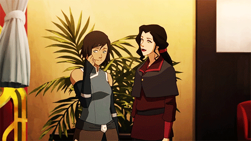 awesomemixvol7:  Please, tell me I’m not the only one who saw her cheeks blushing when Asami complimented her hair. PLEASE.   you are not alone~ the korrasami ship is official~ <3 <3 <3