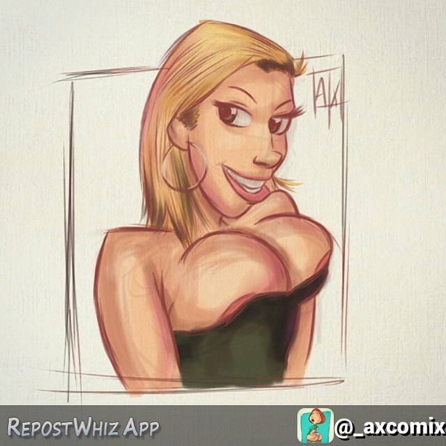 sarajayxxx:  SO to one of my favorite artists🙌🙌🙌🙌By @_axcomix via @RepostWhiz