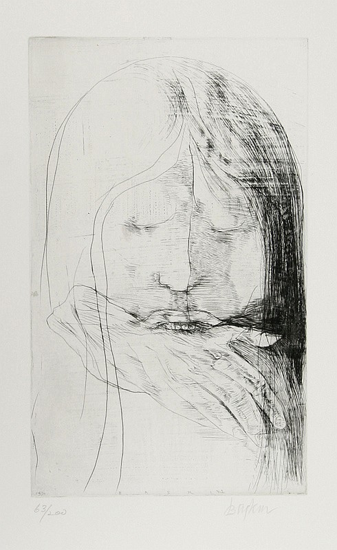 cablestotheace:  Leonard Baskin. American (1922 - 2000), Portrait - Biting Hand (1970),