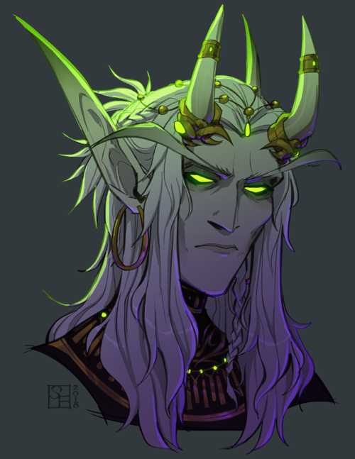 studiofruke: Recent bust commissions! now with 100% more blood elf guarantee (curious about how go about coloring these? full process for the first one is available now on my Patreon!) 