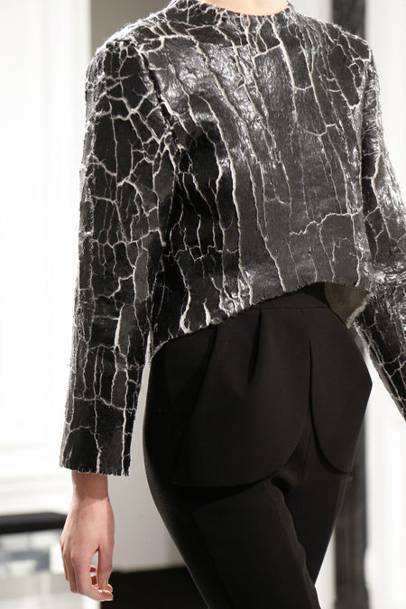 Mostly clean collection from Alexander Wang in his debut for Balenciaga, but how great were these pi