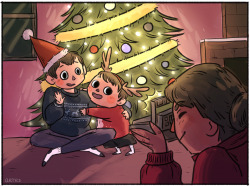 qrtrs:  happy holidays from wirt and greg!! *:･ﾟ✧*:･ﾟ✧