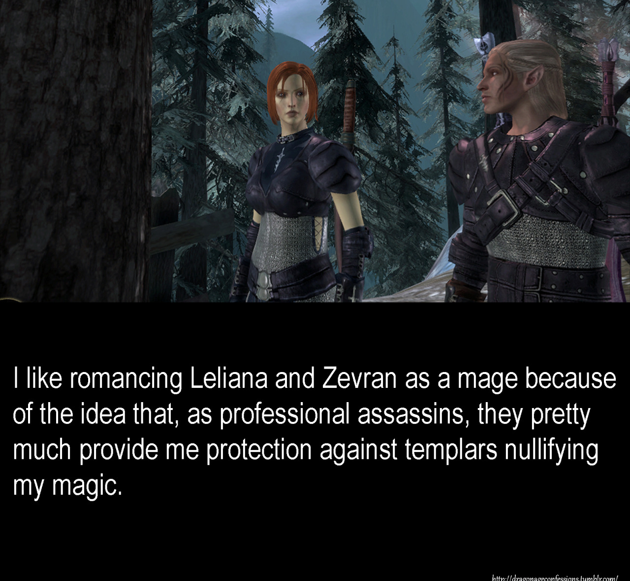 Bioware Confessions — I love romancing Zevran in Dragon Age: Origins, as