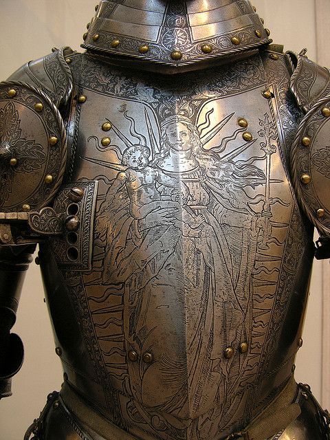 treasures-and-beauty - 16th century engraved breastplate, Photo...